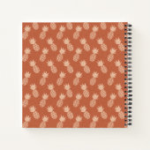 Carnet Motif d'ananas tropique Terracotta & Peach (Dos)