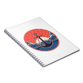 Carnet Motif d'Ancre et de vague de mer (Côté Droit)