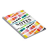 Carnet Motif d'aquarelle Abstrait coloré personnalisé (Côté Droit)