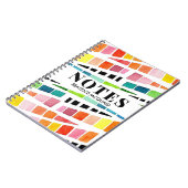 Carnet Motif d'aquarelle Abstrait coloré personnalisé (Côté gauche)