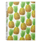 Carnet Motif d'aquarelle ananas (Devant)