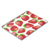 Carnet Motif d'aquarelle de fraises (Côté gauche)