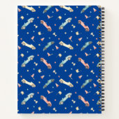 Carnet Motif d'aquarelle de la voiture Little Boy Racing (Dos)