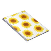 Carnet Motif d'aquarelle de tournesol (Côté Droit)
