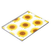 Carnet Motif d'aquarelle de tournesol (Côté gauche)