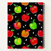 Carnet Motif d'aquarelle des pommes (Dos)