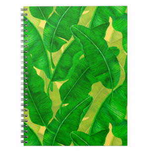 Carnet Motif d'aquarelle feuille Banana