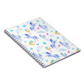 Carnet Motif d'aquarelle magique Unicorn Design Imaginair (Côté Droit)