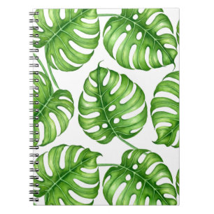 Carnet Motif d'aquarelle Monstera