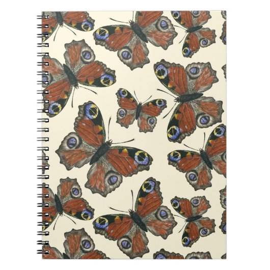 Carnet Motif d'aquarelle papillons (Devant)