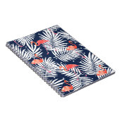 Carnet Motif d'aquarelle transparente avec oiseau flaming (Côté Droit)