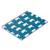 Carnet Motif d'aquarelle transparente avec pingouin (Côté gauche)