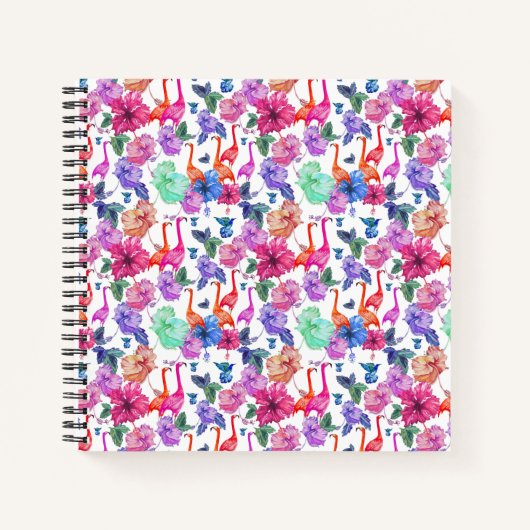 Carnet Motif d'aquarelle tropicale (Devant)