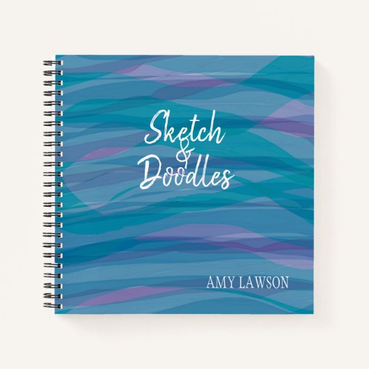 Carnet Motif d'aquarelle Whimsical personnalisé (Devant)