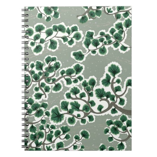 Carnet Motif d'arbre en bonsaï (Devant)