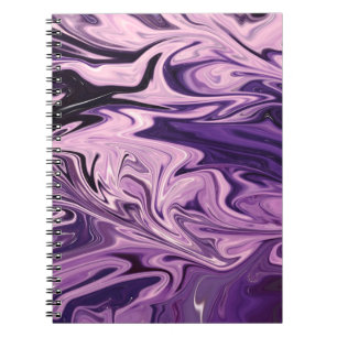 Carnet Motif d'art de galaxie bleue