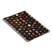 Carnet Motif d'art en pixel sans soudure, textures de tis (Côté Droit)
