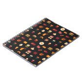 Carnet Motif d'art en pixel sans soudure, textures de tis (Côté gauche)