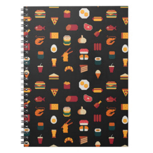 Carnet Motif d'art en pixel sans soudure, textures de tis