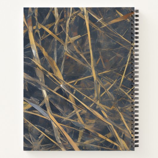 Carnet motif d'art moderne Abstrait (Dos)