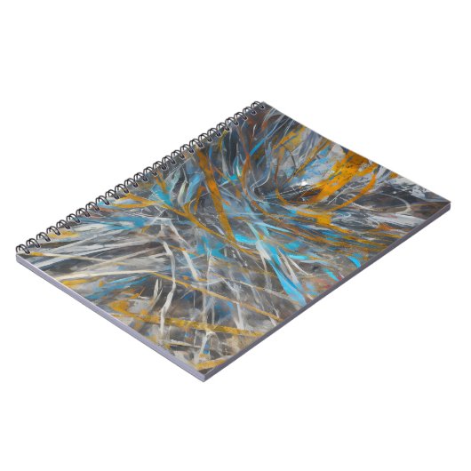 Carnet motif d'art moderne Abstrait (Côté gauche)