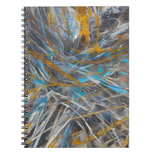 Carnet motif d'art moderne Abstrait (Devant)