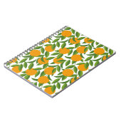 Carnet Motif d'art oranger sans couture. (Côté gauche)