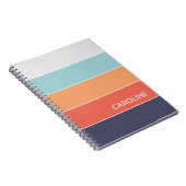 Carnet Motif d'art Retro multicouleur (Côté Droit)