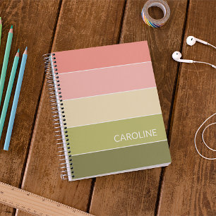 Carnet Motif d'art Retro multicouleur