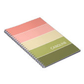 Carnet Motif d'art Retro multicouleur (Côté Droit)