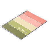 Carnet Motif d'art Retro multicouleur (Côté gauche)