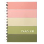 Carnet Motif d'art Retro multicouleur (Devant)