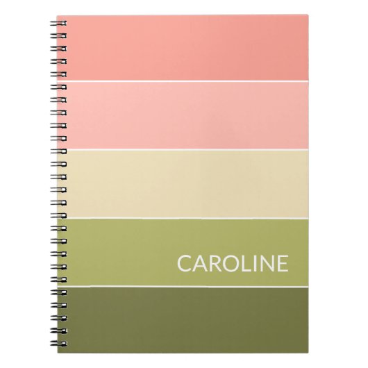 Carnet Motif d'art Retro multicouleur (Devant)