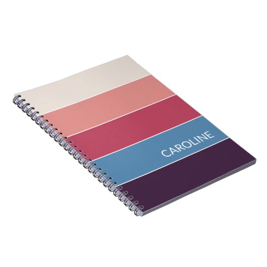 Carnet Motif d'art Retro multicouleur (Côté Droit)