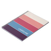 Carnet Motif d'art Retro multicouleur (Côté gauche)