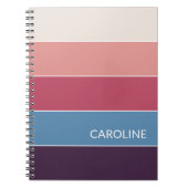 Carnet Motif d'art Retro multicouleur (Devant)