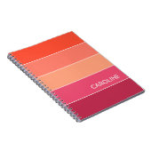 Carnet Motif d'art Retro multicouleur (Côté Droit)
