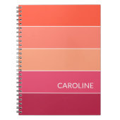 Carnet Motif d'art Retro multicouleur (Devant)