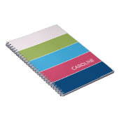 Carnet Motif d'art Retro multicouleur (Côté Droit)