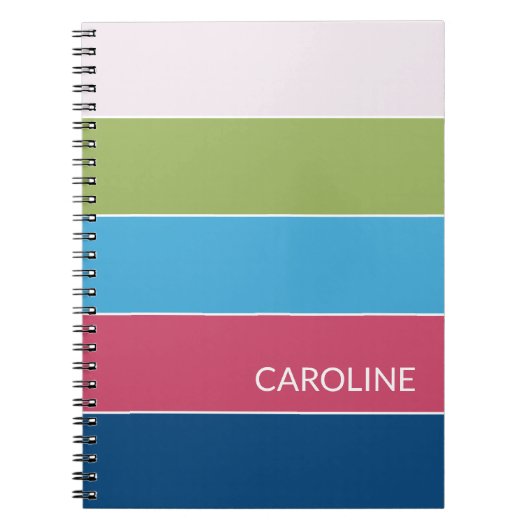 Carnet Motif d'art Retro multicouleur (Devant)