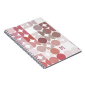 Carnet Motif d'art rétro rose pâle personnalisé Mauve Tau (Côté Droit)