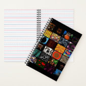 Carnet Motif d'arts pop décoratifs (À l'intérieur)