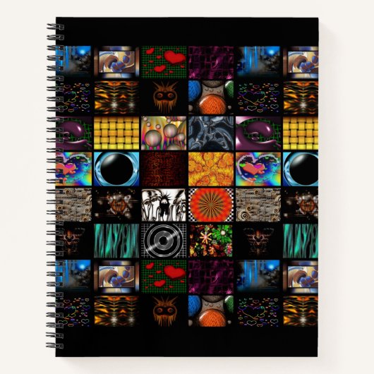 Carnet Motif d'arts pop décoratifs (Devant)