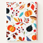 Carnet Motif d'automne (Dos)