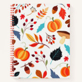 Carnet Motif d'automne (Devant)