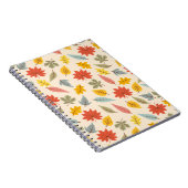 Carnet Motif d'automne feuille colorée (Côté Droit)