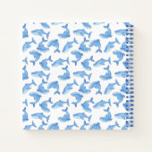 Carnet Motif de baleine bleu aquarelle (Dos)
