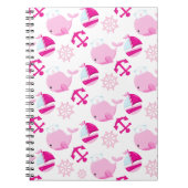 Carnet Motif De Baleines, Beaux Baleines, Baleines Roses (Devant)