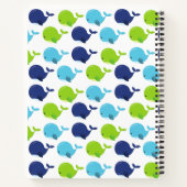 Carnet Motif De Baleines, Beaux Baleines, Votre Nom (Dos)
