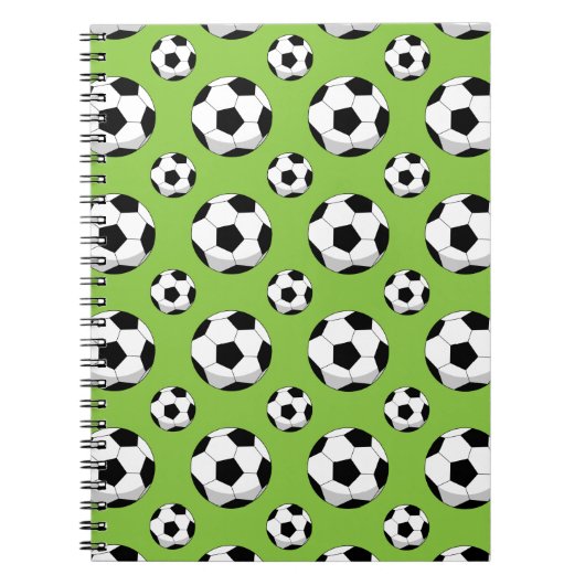 Carnet Motif de balle de football de dessin (Devant)